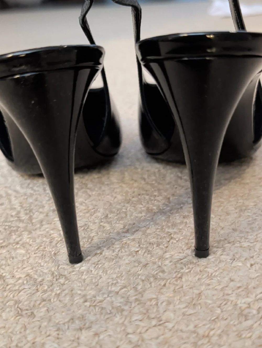 Saint Laurent Paris - Pulp Slingback Black Patent - Stiletto Pumps - Picture 10 of 12